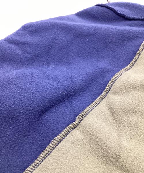 POLO RALPH LAUREN（ポロ・ラルフローレン）POLO RALPH LAUREN (ポロ・ラルフローレン) プルオーバー フリースジャケット オリーブ×ネイビー サイズ:Lの古着・服飾アイテム