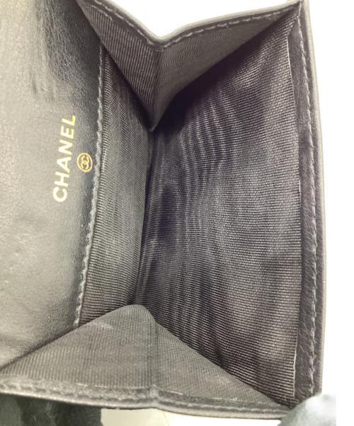 CHANEL（シャネル）CHANEL (シャネル) キャビアスキン コインケース ブラックの古着・服飾アイテム