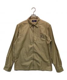 POLO RALPH LAUREN（ポロ・ラルフローレン）の古着「オックスフォード フルジップ シャツジャケット」｜ベージュ