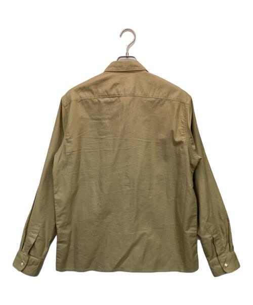 POLO RALPH LAUREN（ポロ・ラルフローレン）POLO RALPH LAUREN (ポロ・ラルフローレン) オックスフォード フルジップ シャツジャケット ベージュ サイズ:Mの古着・服飾アイテム