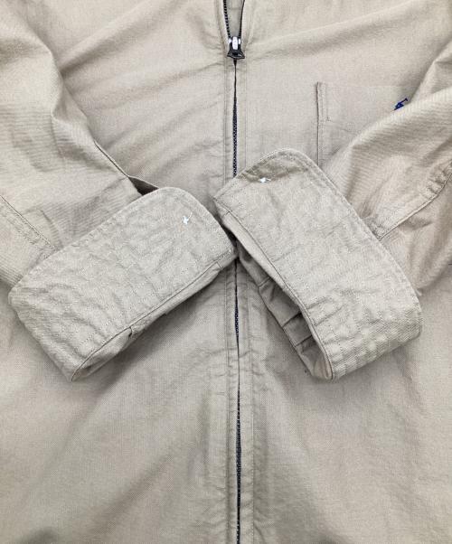 POLO RALPH LAUREN（ポロ・ラルフローレン）POLO RALPH LAUREN (ポロ・ラルフローレン) オックスフォード フルジップ シャツジャケット ベージュ サイズ:Mの古着・服飾アイテム