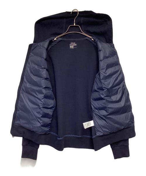 POLO（ポロ・ラルフローレン）POLO (ポロ・ラルフローレン) 切替ダウンジャケット ネイビー サイズ:Lの古着・服飾アイテム