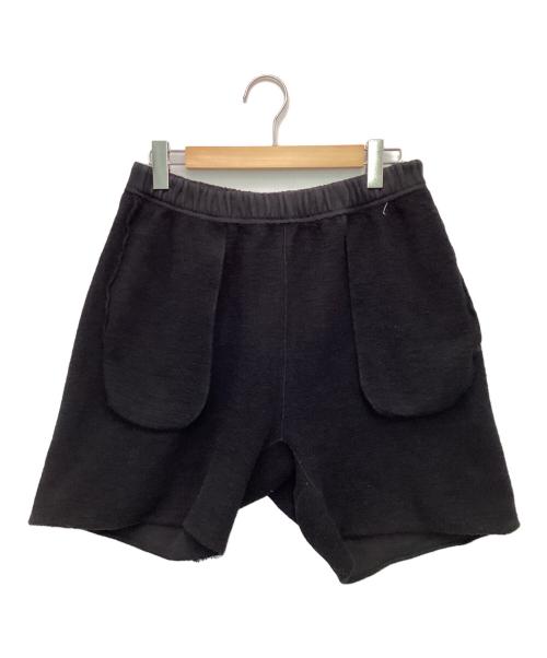 SAINT MICHAEL（セントマイケル）SAINT MICHAEL (セントマイケル) RIBON SAINT SWEAT SHORTS（リボン セント スウェット ショーツ） ブラック サイズ:Mの古着・服飾アイテム