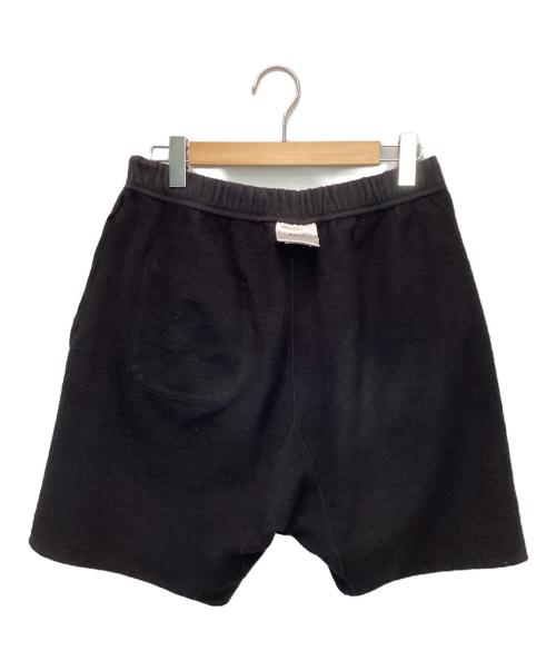 SAINT MICHAEL（セントマイケル）SAINT MICHAEL (セントマイケル) RIBON SAINT SWEAT SHORTS（リボン セント スウェット ショーツ） ブラック サイズ:Mの古着・服飾アイテム