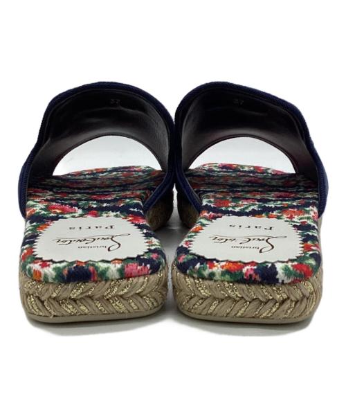 Christian Louboutin（クリスチャン・ルブタン）Christian Louboutin (クリスチャン・ルブタン) PACHA FLAT ESPADRILLES（パチャ フラット エスパドリーユ） ネイビー サイズ:37の古着・服飾アイテム