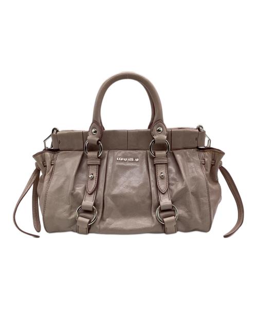 MIU MIU（ミュウミュウ）MIU MIU (ミュウミュウ) 2WAYバッグ ピンクの古着・服飾アイテム