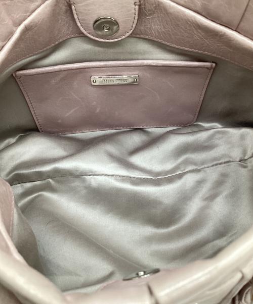 MIU MIU（ミュウミュウ）MIU MIU (ミュウミュウ) 2WAYバッグ ピンクの古着・服飾アイテム