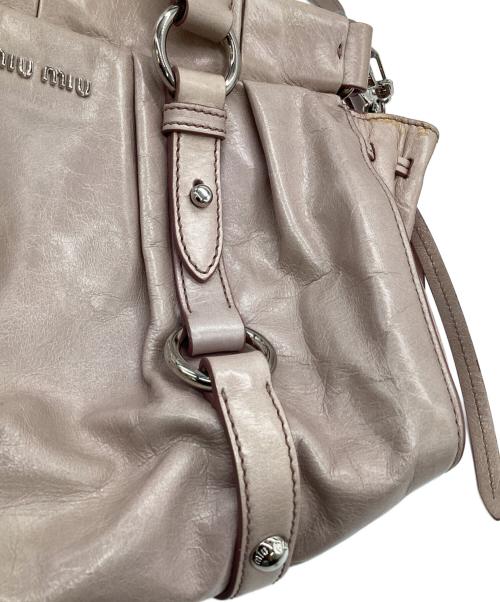 MIU MIU（ミュウミュウ）MIU MIU (ミュウミュウ) 2WAYバッグ ピンクの古着・服飾アイテム