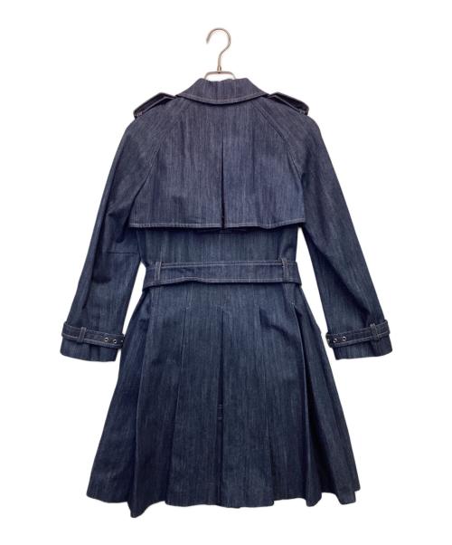 MIU MIU（ミュウミュウ）MIU MIU (ミュウミュウ) デニムトレンチコート インディゴ サイズ:42の古着・服飾アイテム