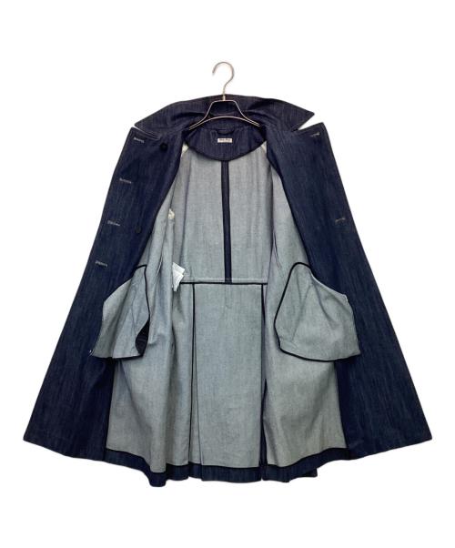 MIU MIU（ミュウミュウ）MIU MIU (ミュウミュウ) デニムトレンチコート インディゴ サイズ:42の古着・服飾アイテム