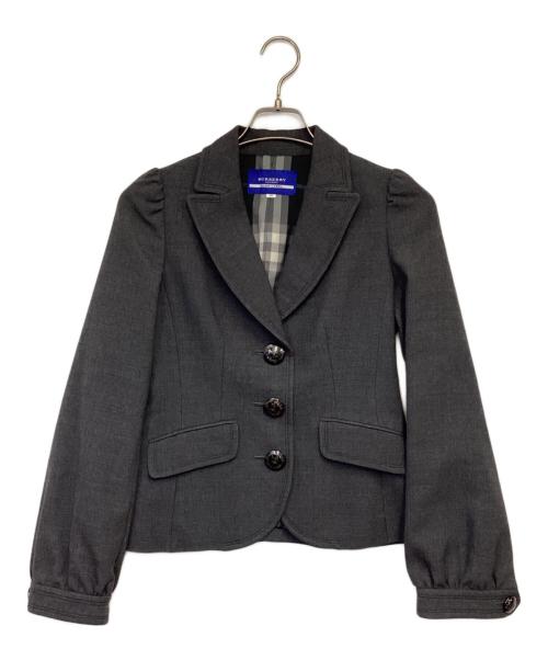 BURBERRY LONDON BLUE LABEL（バーバリーロンドンブルーレーベル）BURBERRY LONDON BLUE LABEL (バーバリーロンドンブルーレーベル) テーラードジャケット グレー サイズ:38の古着・服飾アイテム