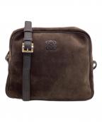 LOEWEロエベ）の古着「アナグラム スウェード ショルダーバッグ」｜ブラウン