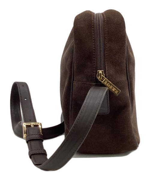 LOEWE（ロエベ）LOEWE (ロエベ) アナグラム スウェード ショルダーバッグ ブラウンの古着・服飾アイテム