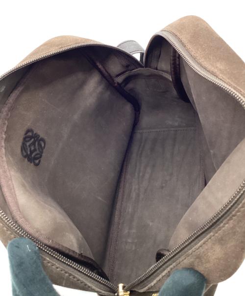 LOEWE（ロエベ）LOEWE (ロエベ) アナグラム スウェード ショルダーバッグ ブラウンの古着・服飾アイテム