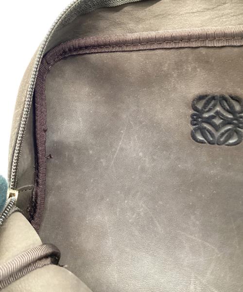 LOEWE（ロエベ）LOEWE (ロエベ) アナグラム スウェード ショルダーバッグ ブラウンの古着・服飾アイテム