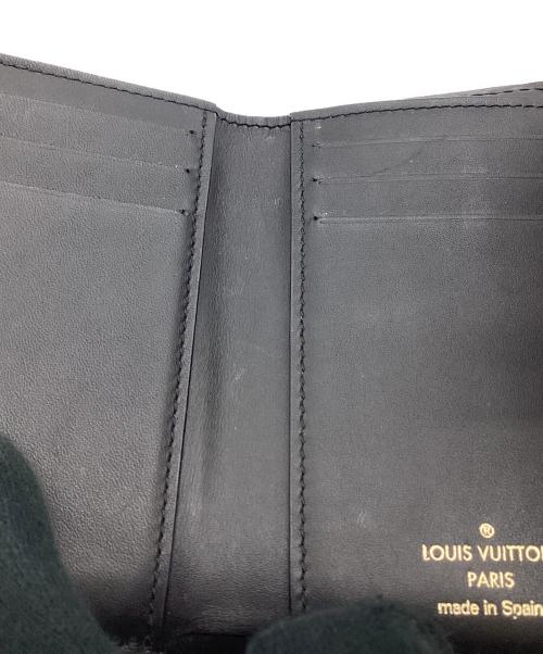 LOUIS VUITTON（ルイ ヴィトン）LOUIS VUITTON (ルイ ヴィトン) ポルトフォイユ･ドーフィーヌ コンパクト ブラック×ブラウンの古着・服飾アイテム