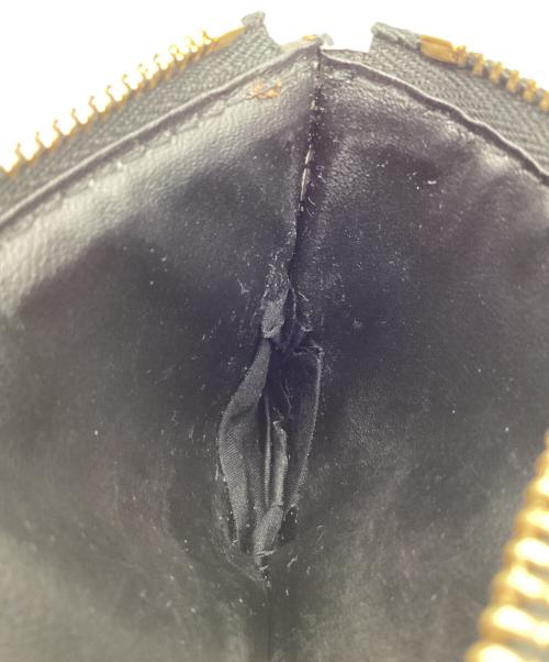 LOUIS VUITTON（ルイ ヴィトン）LOUIS VUITTON (ルイ ヴィトン) ポルトフォイユ･ドーフィーヌ コンパクト ブラック×ブラウンの古着・服飾アイテム