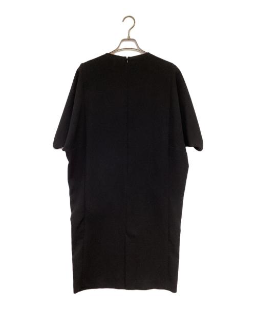 SOEJU（ソージュ）SOEJU (ソージュ) ライトクロスコクーンシルエットワンピース ブラック サイズ:Sの古着・服飾アイテム