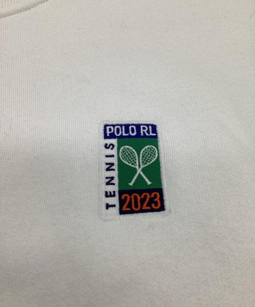 Polo by RalphLauren（ポロ バイ ラルフローレン）Polo by RalphLauren (ポロ バイ ラルフローレン) ハーフジップスウェット グリーン×ホワイト サイズ:Mの古着・服飾アイテム