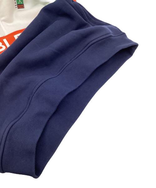 Polo by RalphLauren（ポロ バイ ラルフローレン）Polo by RalphLauren (ポロ バイ ラルフローレン) ハーフジップスウェット グリーン×ホワイト サイズ:Mの古着・服飾アイテム