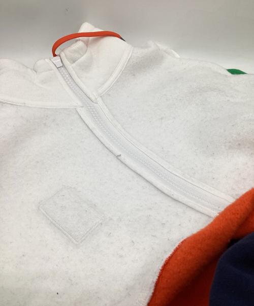 Polo by RalphLauren（ポロ バイ ラルフローレン）Polo by RalphLauren (ポロ バイ ラルフローレン) ハーフジップスウェット グリーン×ホワイト サイズ:Mの古着・服飾アイテム