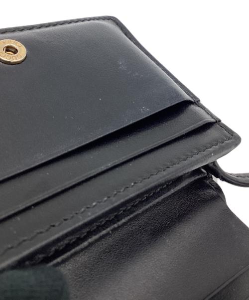 GUCCI（グッチ）GUCCI (グッチ) GGマーモント 2つ折り財布 ブラックの古着・服飾アイテム