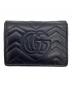 GUCCI (グッチ) GGマーモント 2つ折り財布 ブラック：18000円