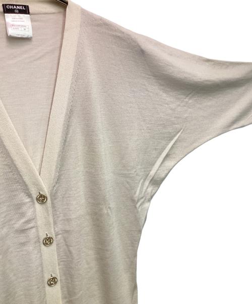 CHANEL（シャネル）CHANEL (シャネル) カシミヤ シルク ハイゲージ カーディガン ベージュ サイズ:38の古着・服飾アイテム