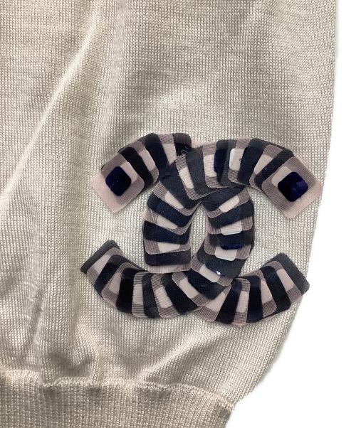 CHANEL（シャネル）CHANEL (シャネル) カシミヤ シルク ハイゲージ カーディガン ベージュ サイズ:38の古着・服飾アイテム