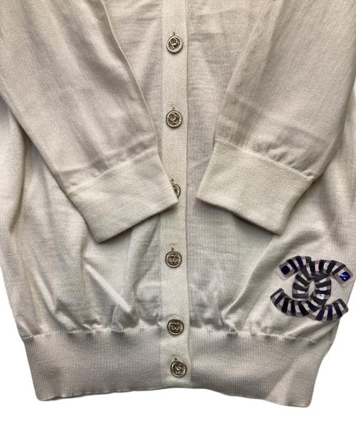 CHANEL（シャネル）CHANEL (シャネル) カシミヤ シルク ハイゲージ カーディガン ベージュ サイズ:38の古着・服飾アイテム