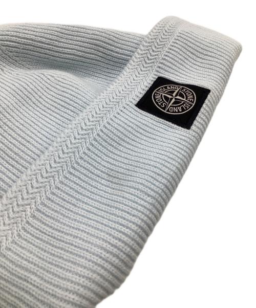 STONE ISLAND（ストーンアイランド）STONE ISLAND (ストーンアイランド) コンパスロゴ ビーニー スカイブルー サイズ:UNの古着・服飾アイテム