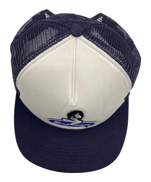 SUPREME（シュプリーム）SUPREME (シュプリーム) メッシュキャップ ホワイト×ネイビーの古着・服飾アイテム
