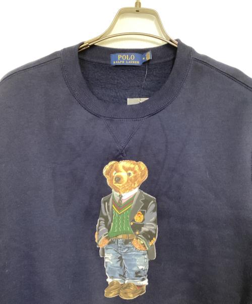 POLO RALPH LAUREN（ポロ・ラルフローレン）POLO RALPH LAUREN (ポロ・ラルフローレン) クルーネック スウェット ネイビー サイズ:Mの古着・服飾アイテム