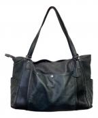 aniaryアニアリ）の古着「レザートートバッグ」｜ネイビー