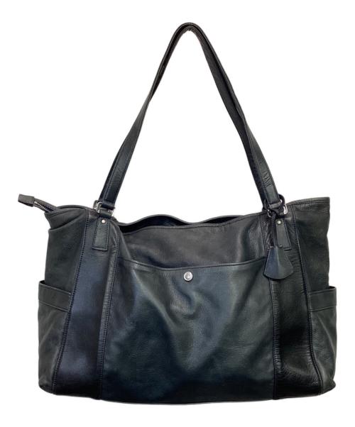 aniary（アニアリ）aniary (アニアリ) レザートートバッグ ネイビーの古着・服飾アイテム