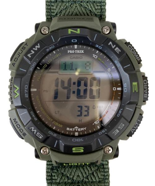 CASIO（カシオ）CASIO (カシオ) PROTREK Climber Line（プロトレック クライマーライン）ソーラーデジタルウォッチ グリーンの古着・服飾アイテム