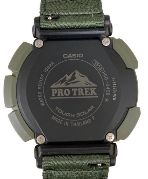 CASIO（カシオ）CASIO (カシオ) PROTREK Climber Line（プロトレック クライマーライン）ソーラーデジタルウォッチ グリーンの古着・服飾アイテム