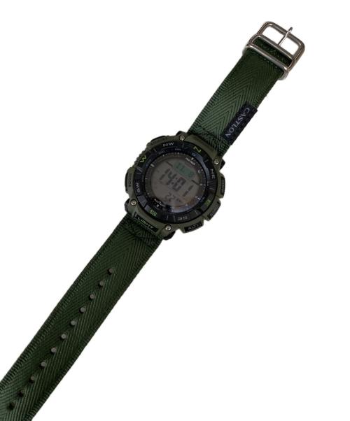 CASIO（カシオ）CASIO (カシオ) PROTREK Climber Line（プロトレック クライマーライン）ソーラーデジタルウォッチ グリーンの古着・服飾アイテム