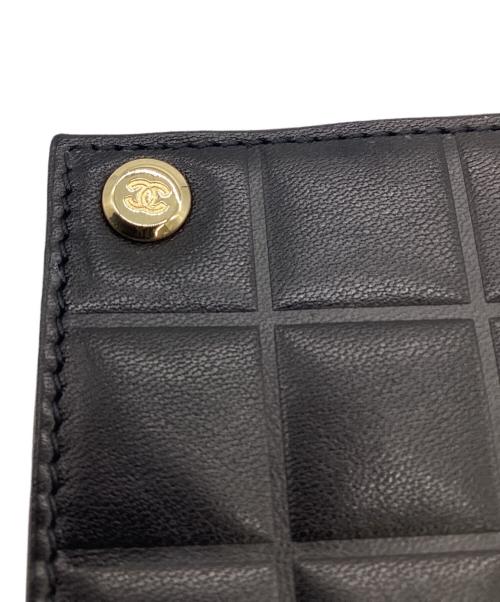 CHANEL（シャネル）CHANEL (シャネル) チョコバー カードケース ブラックの古着・服飾アイテム