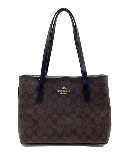 COACH（コーチ）COACH (コーチ) シグネチャー トートバッグ ブラウンの古着・服飾アイテム