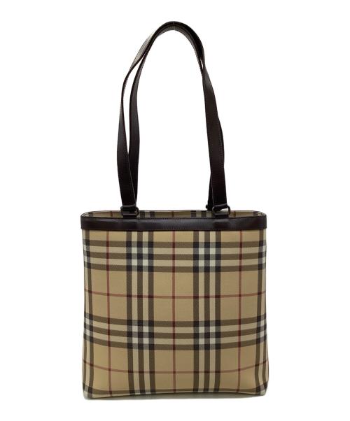 BURBERRY LONDON（バーバリーロンドン）BURBERRY LONDON (バーバリーロンドン) ノバチェック トートバッグ ベージュの古着・服飾アイテム