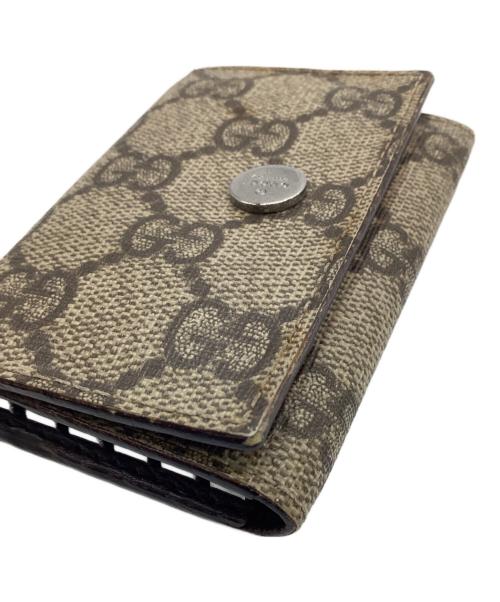 GUCCI（グッチ）GUCCI (グッチ) GGスプリーム キーケース ベージュの古着・服飾アイテム