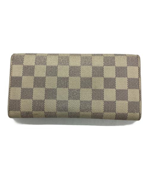 LOUIS VUITTON（ルイ ヴィトン）LOUIS VUITTON (ルイ ヴィトン) ダミエ アズール ポルトフォイユ サラ 長財布 アイボリーの古着・服飾アイテム