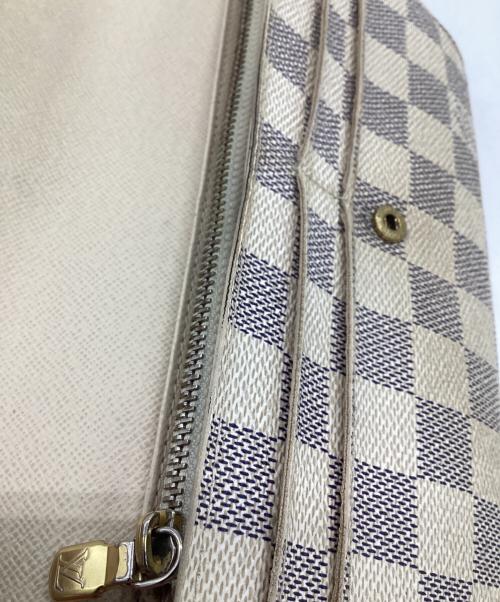 LOUIS VUITTON（ルイ ヴィトン）LOUIS VUITTON (ルイ ヴィトン) ダミエ アズール ポルトフォイユ サラ 長財布 アイボリーの古着・服飾アイテム