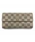 LOUIS VUITTON（ルイ ヴィトン）の古着「ダミエ アズール ポルトフォイユ サラ 長財布」｜アイボリー