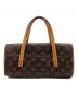 LOUIS VUITTON (ルイ ヴィトン) モノグラム ソナチネ ハンドバッグ ブラウン：70000円