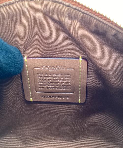 COACH（コーチ）COACH (コーチ) ミニ ローアン クロスボディ バッグ ベージュ×オレンジの古着・服飾アイテム