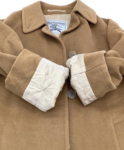 Burberry's（バーバリー）Burberry's (バーバリーズ) カシミヤ ステンカラーコート ベージュ サイズ:7AB2の古着・服飾アイテム