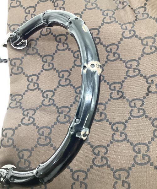 GUCCI（グッチ）GUCCI (グッチ) バンブーハンドバッグ ブラウンの古着・服飾アイテム