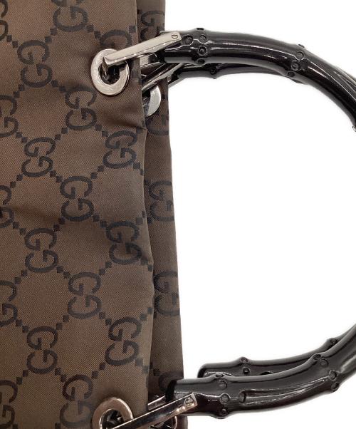 GUCCI（グッチ）GUCCI (グッチ) バンブーハンドバッグ ブラウンの古着・服飾アイテム